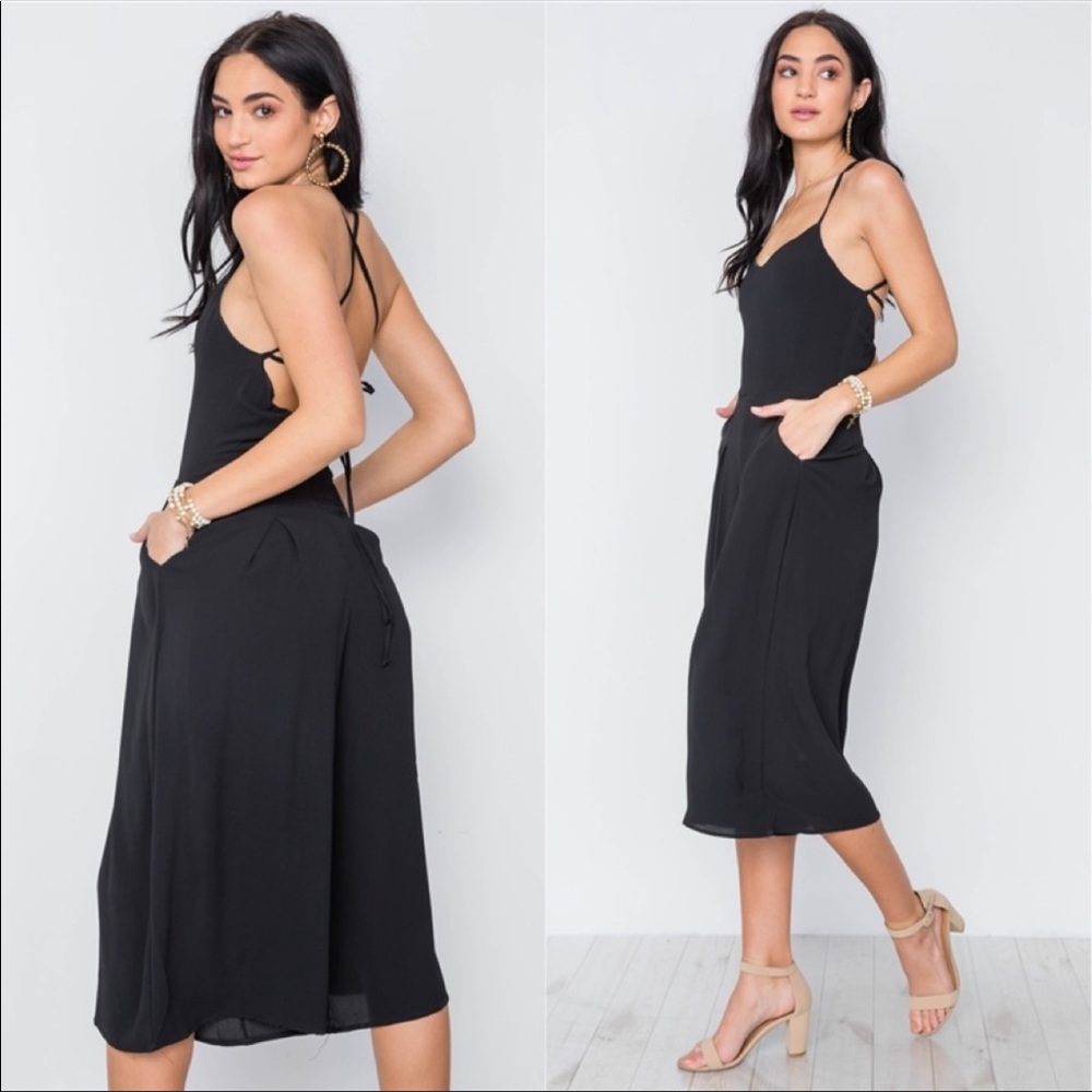 CLASSY Black Jumpsuit - Picture 2 of 4